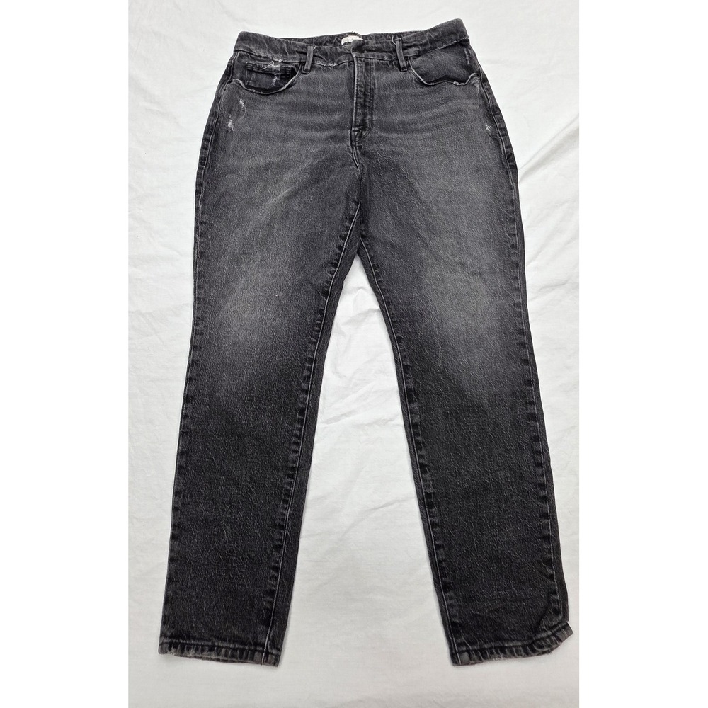 Good‎ American Women's Black Distressed Jeans Size 12/31